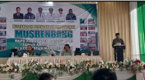 Sekda Kabupaten Batanghari Hadiri Musrenbang RKPD Tahun Anggaran 2025 Di Kecamatan Maro Sebo