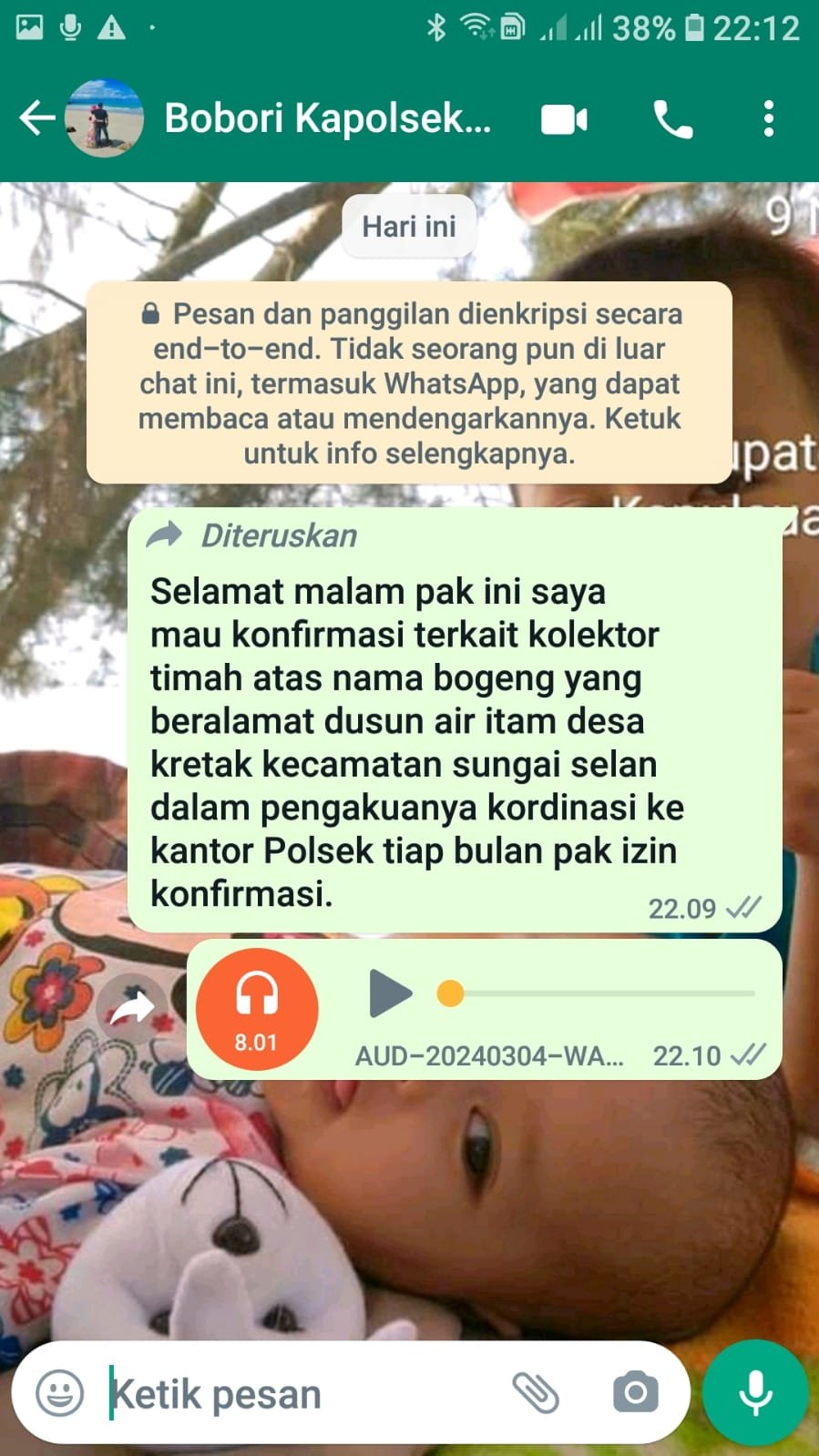 Kordinasi Jurnalis majalahglobal.com Kepada Polsek Sungai Selan