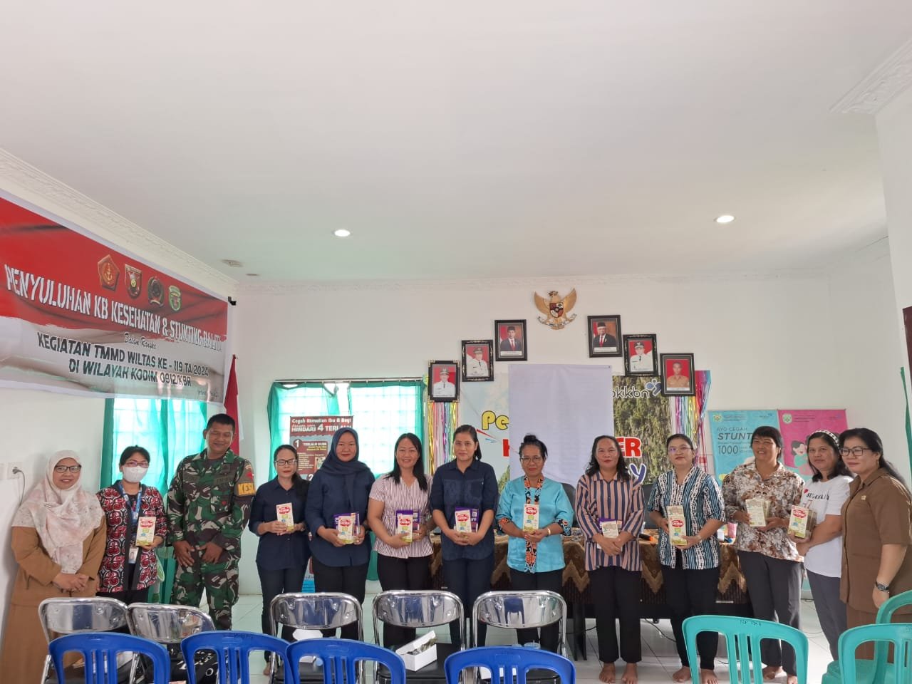 Gandeng Dinas P2KBP3A Satgas Gelar Penyuluhan KB Kesehatan dan Stunting.