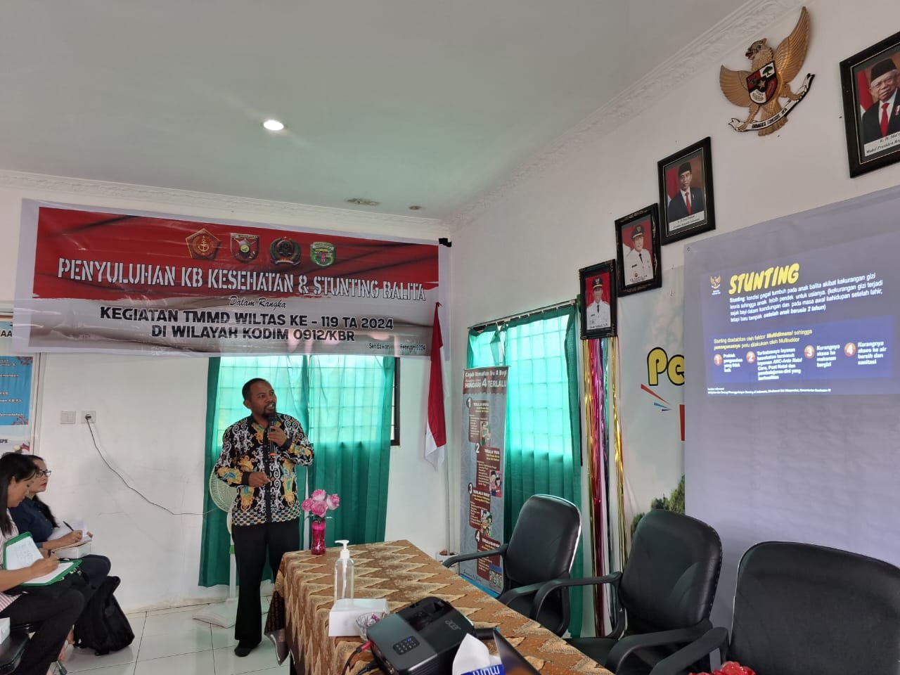 Penyuluhan KB Kesehatan dan Stunting ( Dok TMMD)
