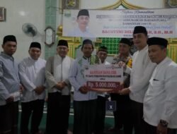Pj Bupati Muarojambi Bachyuni Deliansyah melaksanakan safari Ramadan ke Wilayah Kecamatan Sungaibahar.
