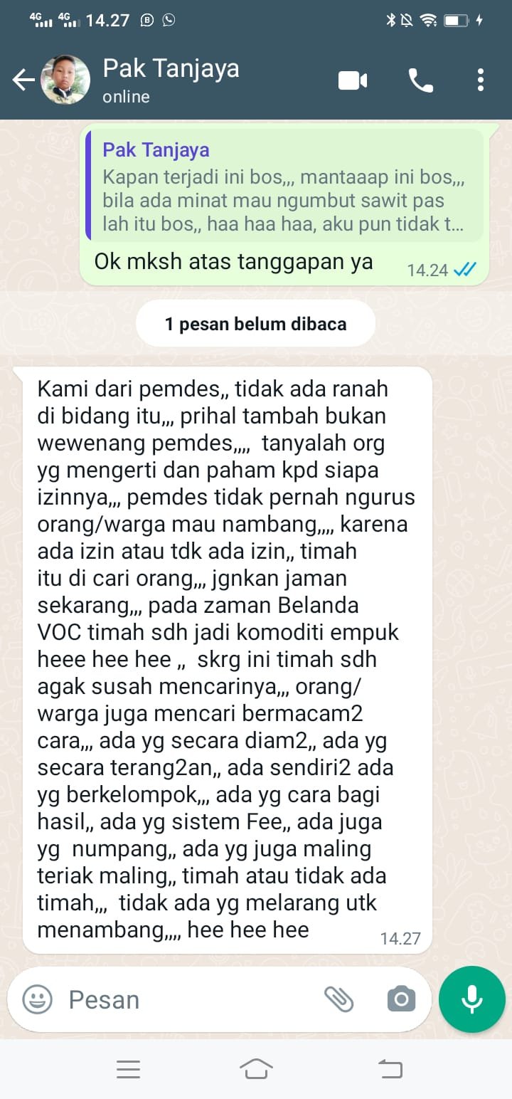 Pihak kades desa air delas menuduh/memfitnah wartawan dapat bayaran tanpa ada bukti yang jelas