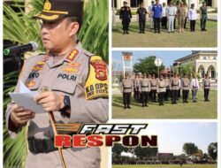 Kapolresta Jambi Pimpin Apel Gelar Pasukan PAM Lebaran Ditugaskan