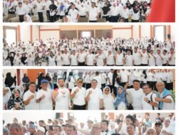 Kemenag Kabupaten Kota di Sumut Ikuti Launching Senam Haji bersama calon jamaah haji
