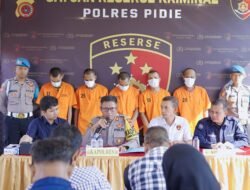 Polres Pidie Ringkus 6 Pelaku Curanmor di Pidie