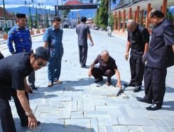 Sidak Komisi III DPRD Sungai Penuh Meninjau Jalan Depan Gedung Nasional