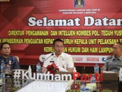 Laksanakan Tiga Kunci Pemasyarakatan Maju + Back to Basic, Kalapas Kotaagung Ikuti Penguatan Direktur Pengamanan dan Intelijen