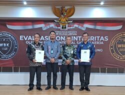Lapas Kotaagung Lolos Penilaian TPI Dalam Exit Meeting Evaluasi Pembangunan ZI WBK Oleh Tim Itjen Kemenkumham