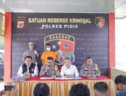 Satreskrim Polres Pidie Amankan Pelaku Penganiyaan Dengan Pemberatan