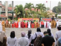 200 Tenaga Honorer Farmasi kesehatan Lulus PPPK, mengekuti apel di RSUD MHA Thalib