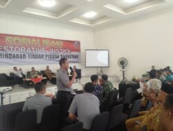 Kolaborasi Bersama Polres Tanggamus Serta APH Terkait, Kalapas Kotaagung Ikuti Sosialisasi Restorative Justice dan Penindakan Tindak Pidana Narkotika