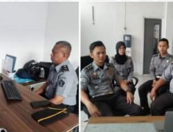 PLH.  Kalapas KotaAgung dan Jajaran Mengikuti Tanggap Gangguan Kamtib Bersama Bareskrim Polri