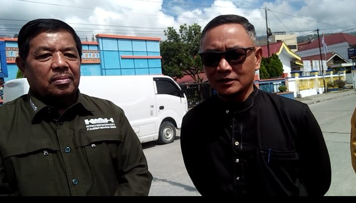 PT KERINCI KMH PLTA BATANG MERANGIN SERAH BANGUNAN JALAN REBAT BETON DI JALAN DUSUN BARU DI SUNGAI PENUH
