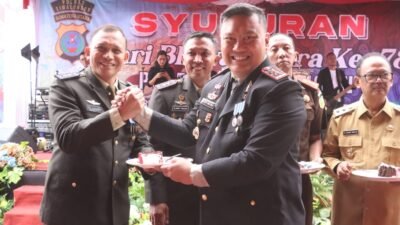 Kapolres Simalungun Pimpin Upacara Peringatan HUT Bhayangkara ke-78, Berlangsung Khidmat
