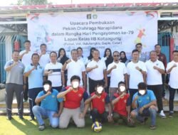 Meriahkan Peringatan Hari Pengayoman ke-79, Pekan Olahraga Narapidana Bagi Warga Binaan Lapas Kotaagung Dibuka dengan Pelepasan Balon