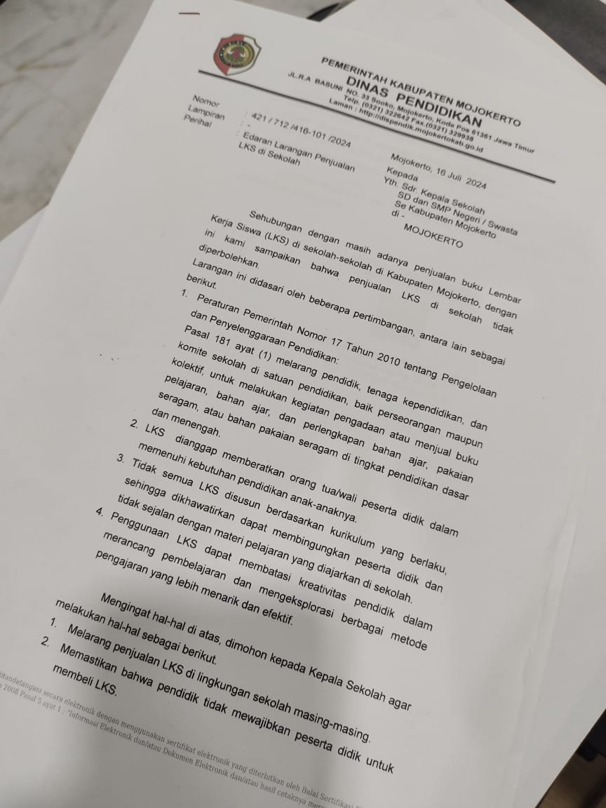 Hadi Purwanto Bakal Laporkan Kepala Dinas Pendidikan Kabupaten Mojokerto ke KASN dan KPK