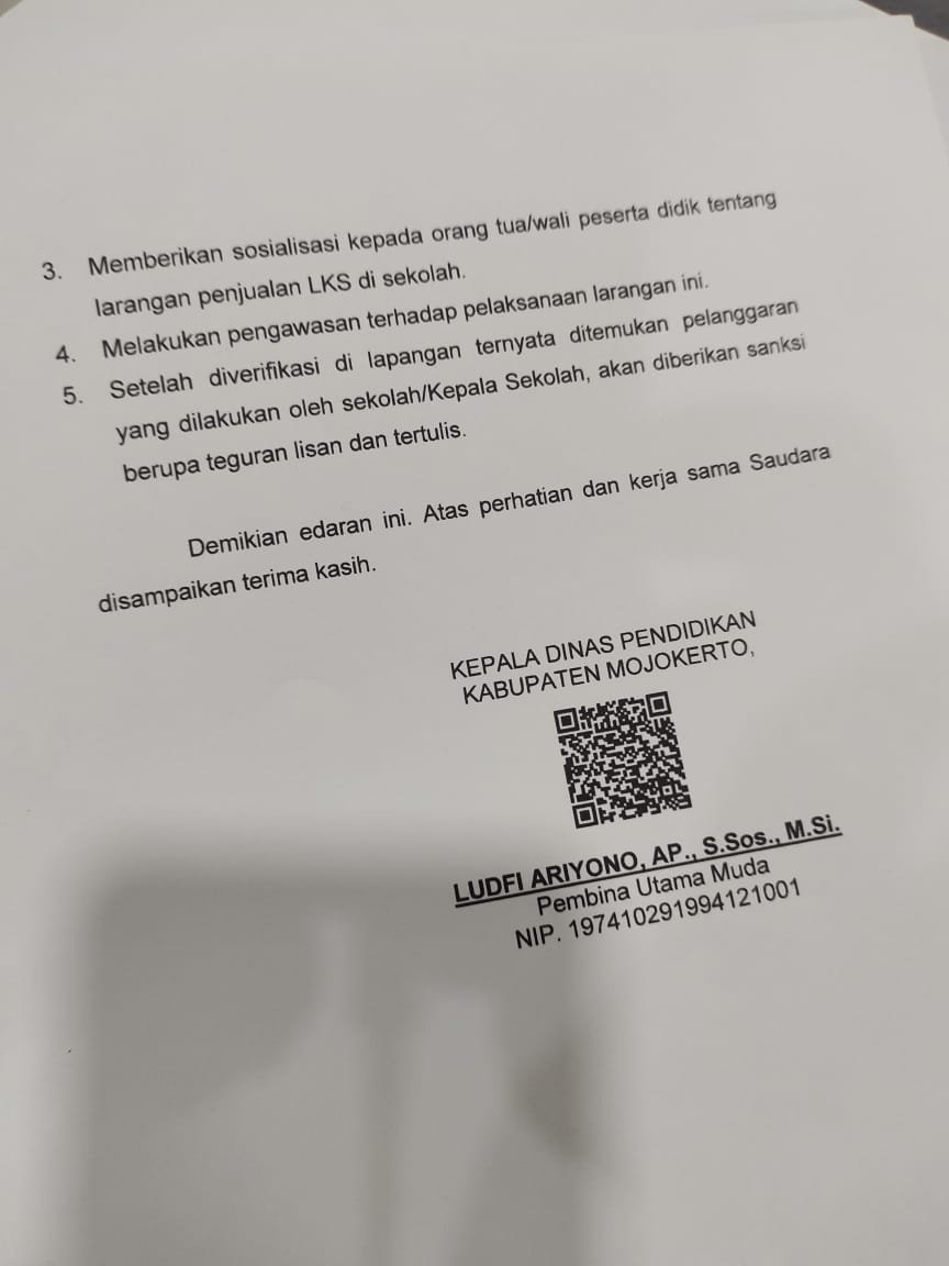 Hadi Purwanto Bakal Laporkan Kepala Dinas Pendidikan Kabupaten Mojokerto ke KASN dan KPK