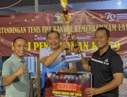 Kembali Torehkan Prestasi, Lapas Kotaagung Raih Juara II Pertandingan Tenis Pengayoman Cup 2024