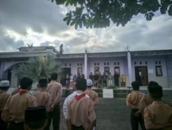 Guna memperingati HUT Kemerdekaan RI, MA Khomsani Nur dan Mts Diponegoro Adakan Upacara Gabungan di Ponpes Khomsani Nur