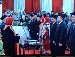 Sebanyak 45 Anggota DPRD Tanggamus Periode 2024-2029 Resmi Di Lantik