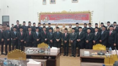 35 Anggota DPRD Kabupaten Tubaba Periode 2024-2029 Resmi Di Lantik