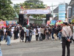 Polres Tanggamus Gelar Pengamanan Aksi Unjuk Rasa Aliansi Tanggamus Memanggil di DPRD dan Kejaksaan Negeri