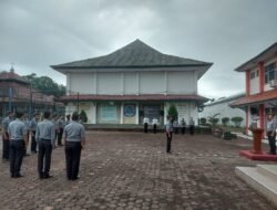 Kalapas KotaAgung Ingatkan Prinsip Kerja ASN Dan Mawas Diri dalam Apel Pagi Pegawai