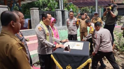 Polres Bondowoso Bangun Sumur Dalam di Desa Rawan Kekeringan Saat Musim Kemarau