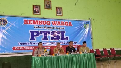Wujudkan Kepastian Hukum Atas Tanahnya, Warga Desa Ngebrak Sambut Antusias Program PTSL
