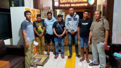PT. Telkom Belum Melapor, Polres Mojokerto Lepaskan 5 Terduga Pelaku Pencurian Kabel Tembaga