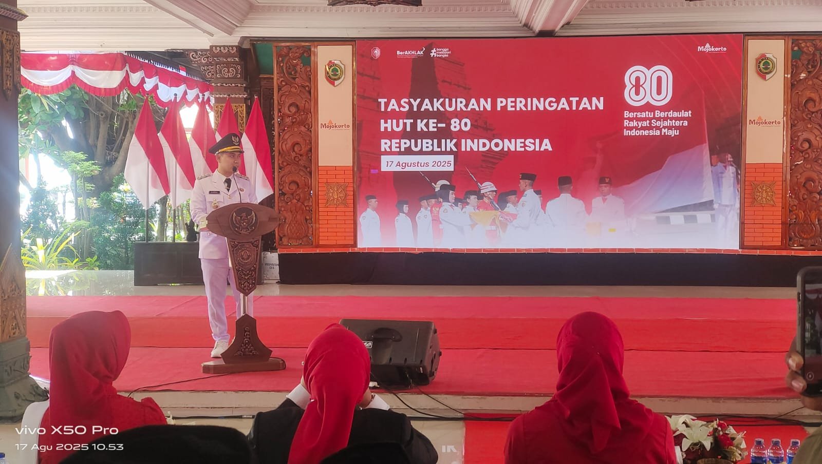 Pemkab Mojokerto Gelar Tasyakuran HUT ke-80 RI
