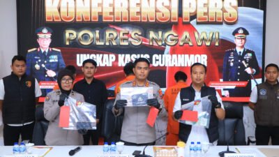 Polres Ngawi Berhasil Ungkap Kasus Curanmor 17 TKP Lintas Provinsi