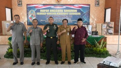 Koperasi Sejahtera Majapahit Kodim 0815/Mojokerto Gelar RAT Tutup Buku 2025