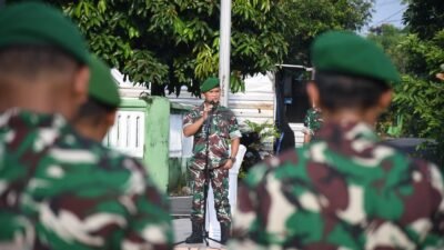 Kodim 0815/Mojokerto Gelar Apel dan Halal Bihalal Penuh Kebersamaan