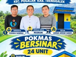 24 Jamban Sehat Dibangun di 5 Dusun, Kades Ngadirejo Trenggalek Apresiasi Program SANIMAS Kementerian PU