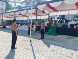 Jadi Pembina Upacara Hari Santri di Ponpes Amanatul Ummah, Kapolsek Pacet Titip Pesan untuk 2.000 Santri