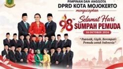 Pimpinan dan Anggota DPRD Kota Mojokerto Mengucapkan Selamat Hari Sumpah Pemuda ke-98 Tahun