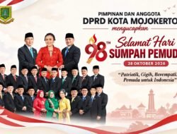 Pimpinan dan Anggota DPRD Kota Mojokerto Mengucapkan Selamat Hari Sumpah Pemuda ke-98 Tahun