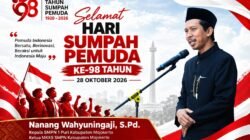 Ketua MKKS SMPN Kabupaten Mojokerto Mengucapkan Selamat Hari Sumpah Pemuda ke-98 Tahun 2026