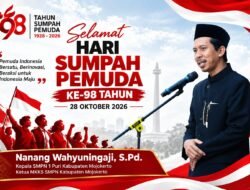 Ketua MKKS SMPN Kabupaten Mojokerto Mengucapkan Selamat Hari Sumpah Pemuda ke-98 Tahun 2026