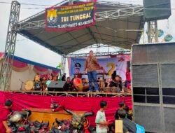 Kesenian Bantengan Tutup Kemeriahan HUT Ke-2 Tahun Mojo Kembangsore Park dan Mojokerto Lampion Garden
