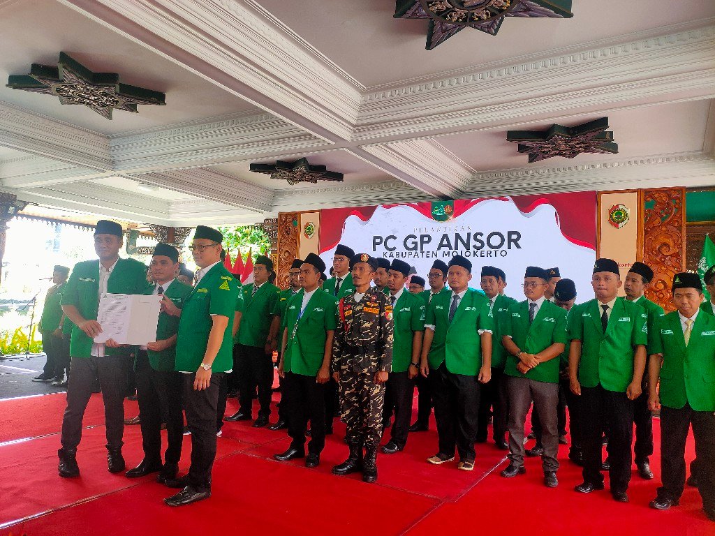 Semarak Pelantikan PC GP Ansor Kabupaten Mojokerto