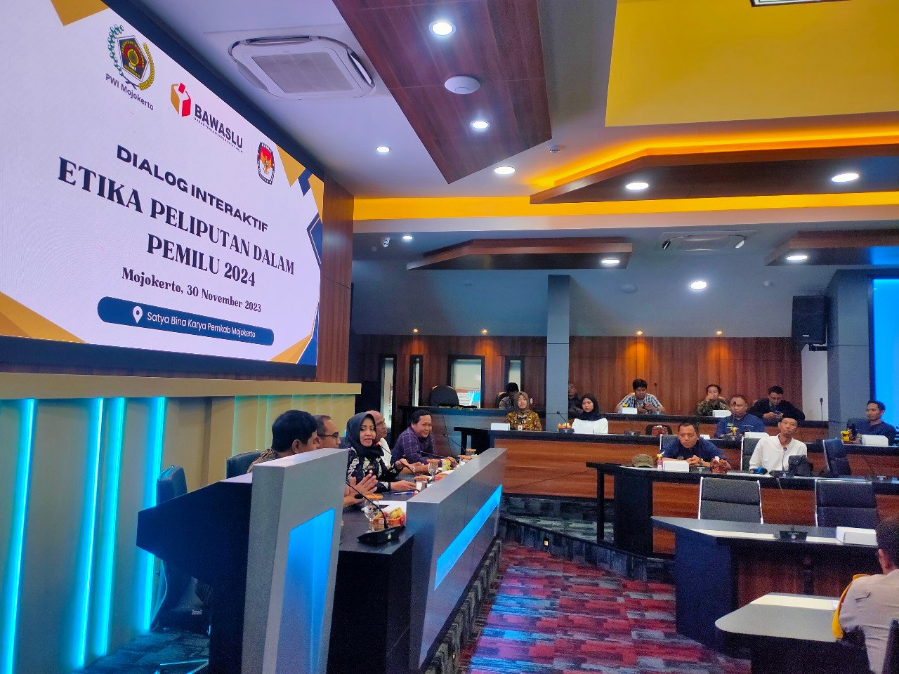 PWI Mojokerto Gelar Dialog Etika Peliputan Pemilu, Money Politic Jadi Bahasan Menarik