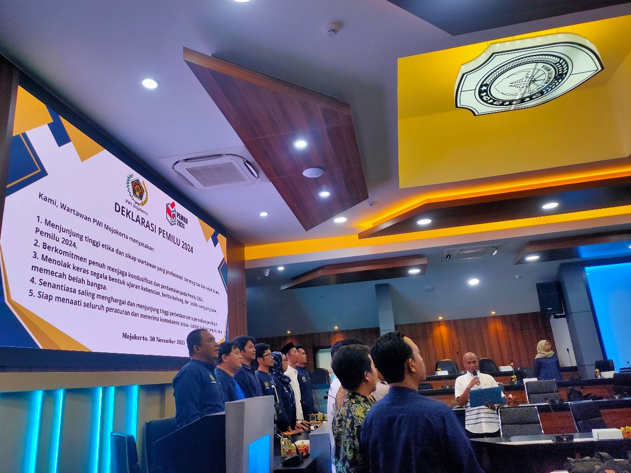 PWI Mojokerto Gelar Dialog Etika Peliputan Pemilu, Money Politic Jadi Bahasan Menarik