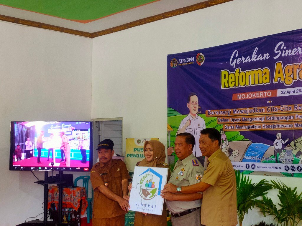 BPN Kabupaten Mojokerto Laksanakan Gerakan Sinergi Reforma Agraria