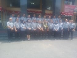 Karutan Kelas IIB KotaAgung Hadiri  Acara Sertijab dan Lepas Sambut Kepala Kanwil Kemenkumham Lampung