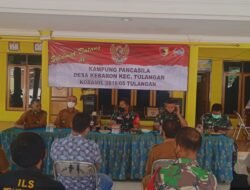 Desa Kebaron Kecamatan Tulangan Dapat Penilaian Dari Kodim 0816 Sebagai Kampung Pancasila