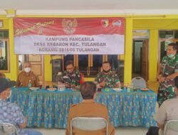 Desa Kebaron Kecamatan Tulangan Dapat Penilaian Dari Kodim 0816 Sebagai Kampung Pancasila