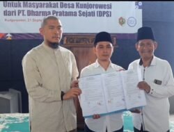 PT. Dharma Pratama Sejati Wakaf Fasilitas Air Bersih untuk Desa Kunjorowesi
