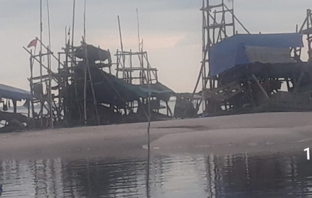 Aktivitas Tambang Timah Pesisir Pantai Lepar Belinyu Terus Beroperasi, APH Tutup Mata